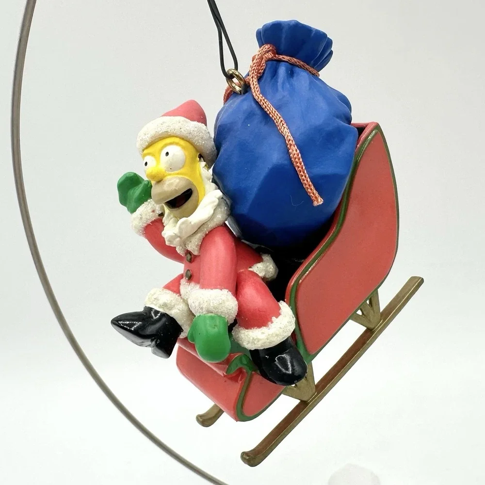 2004 The Simpsons Heirloom Christmas Ornament Collection Homer Bart Lisa Vintage